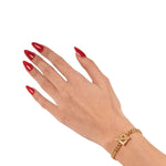 IVI Los Angeles Signore T - Bar Chain Bracelet - Vermillion