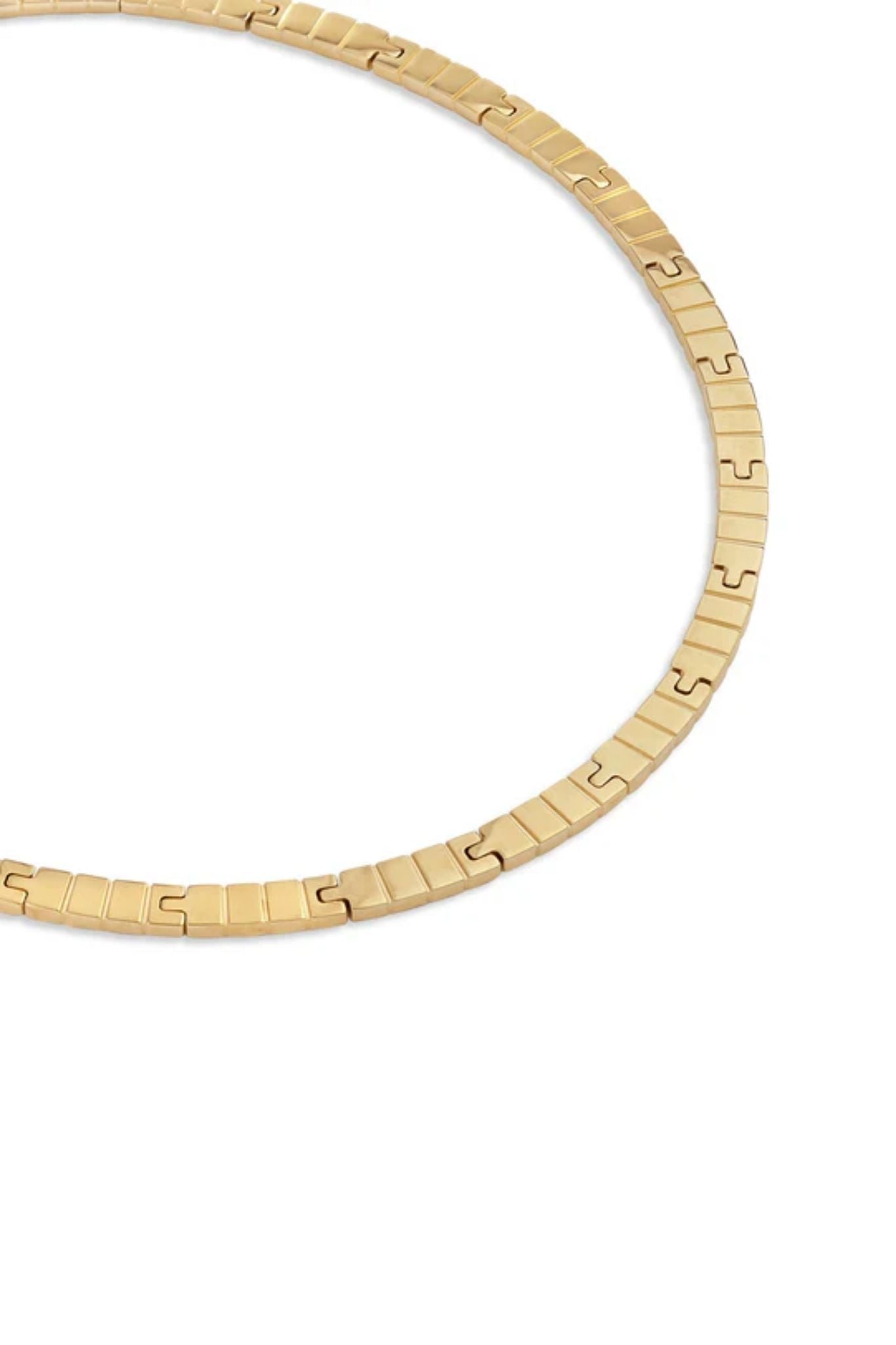 IVI Los Angeles Slim Slot Chain Necklace - Vermillion