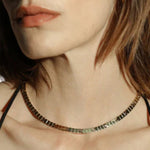 IVI Los Angeles Slim Slot Chain Necklace - Vermillion