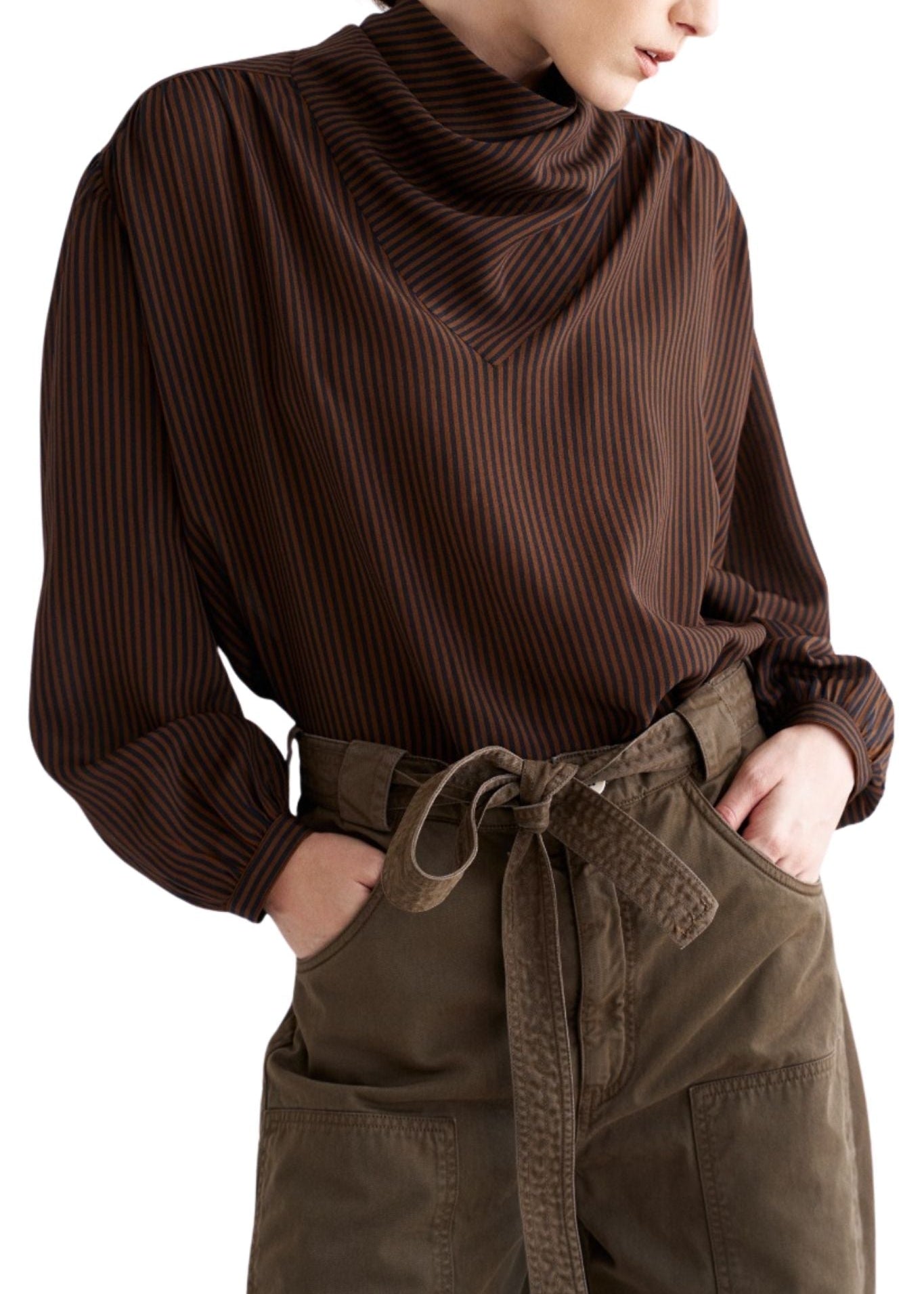 Jamie Haller The Hankie Blouse - Vermillion