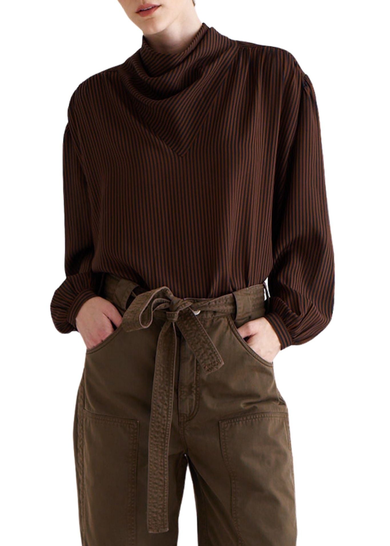 Jamie Haller The Hankie Blouse - Vermillion