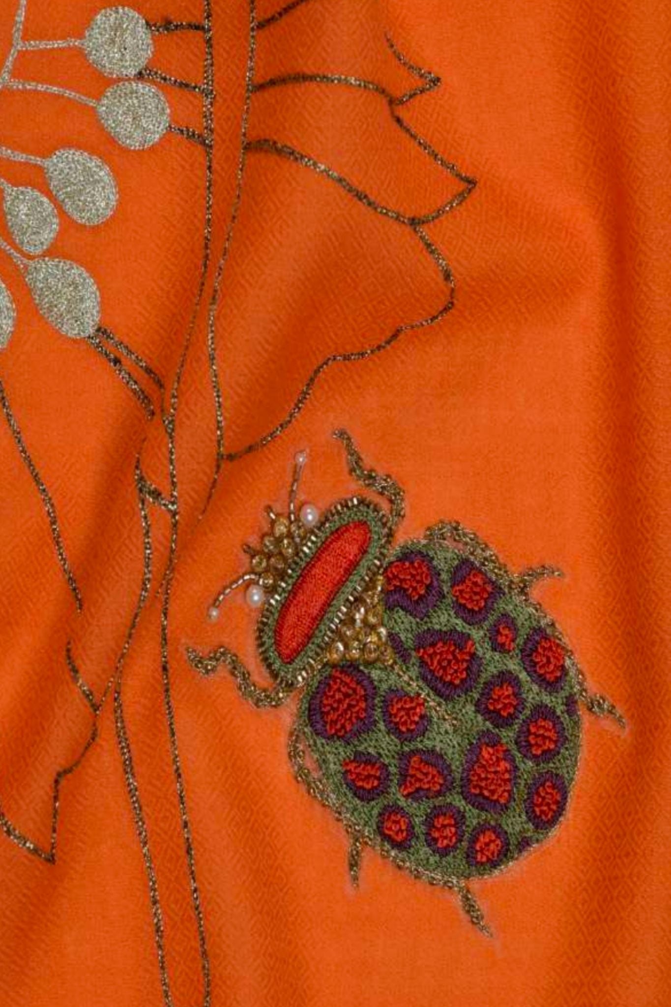 Janavi Beetle Ballet Scarf - Vermillion