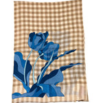 Janavi Big Flower Stole - Vermillion