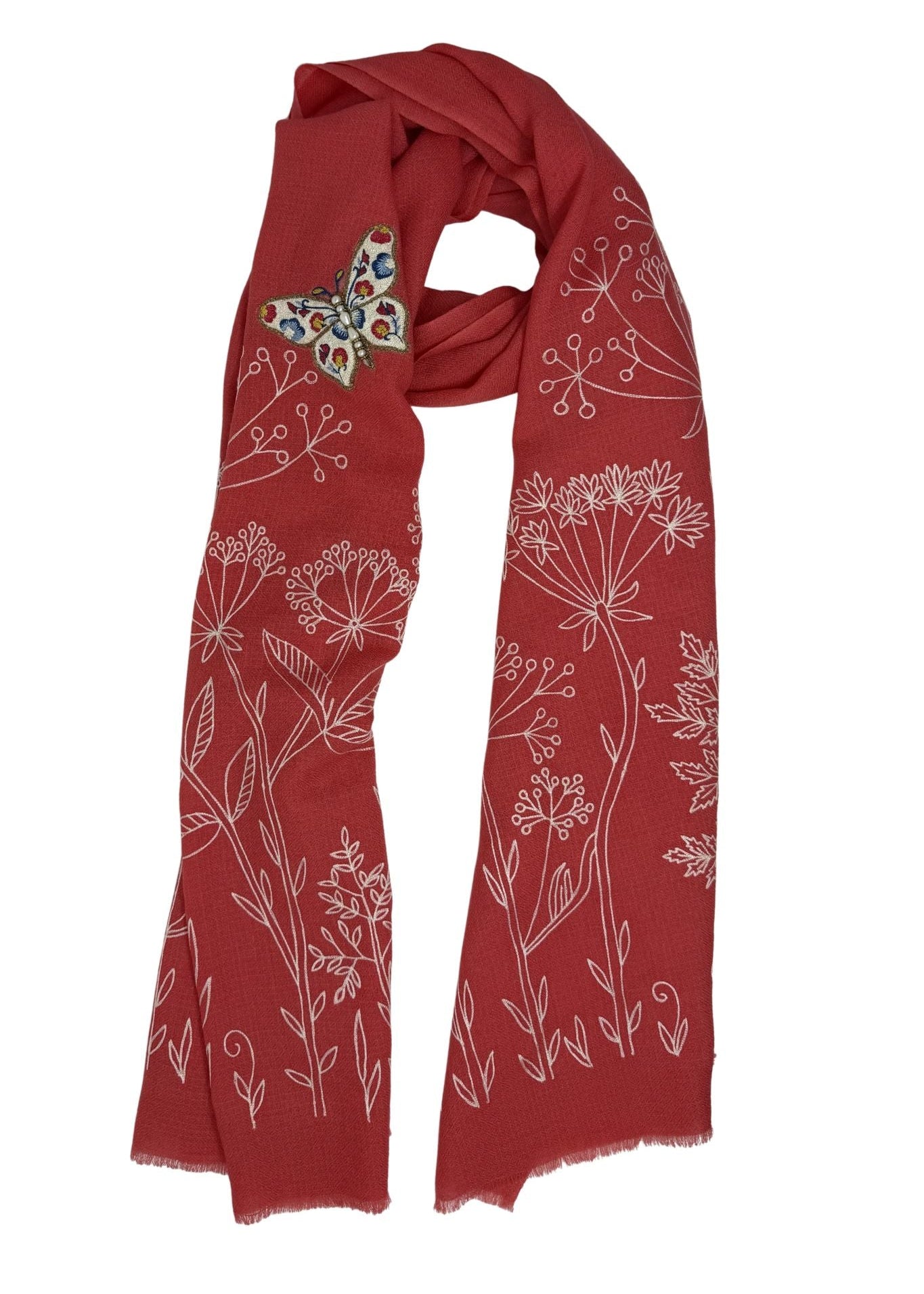 Janavi Butterfly Masquerade - Vermillion