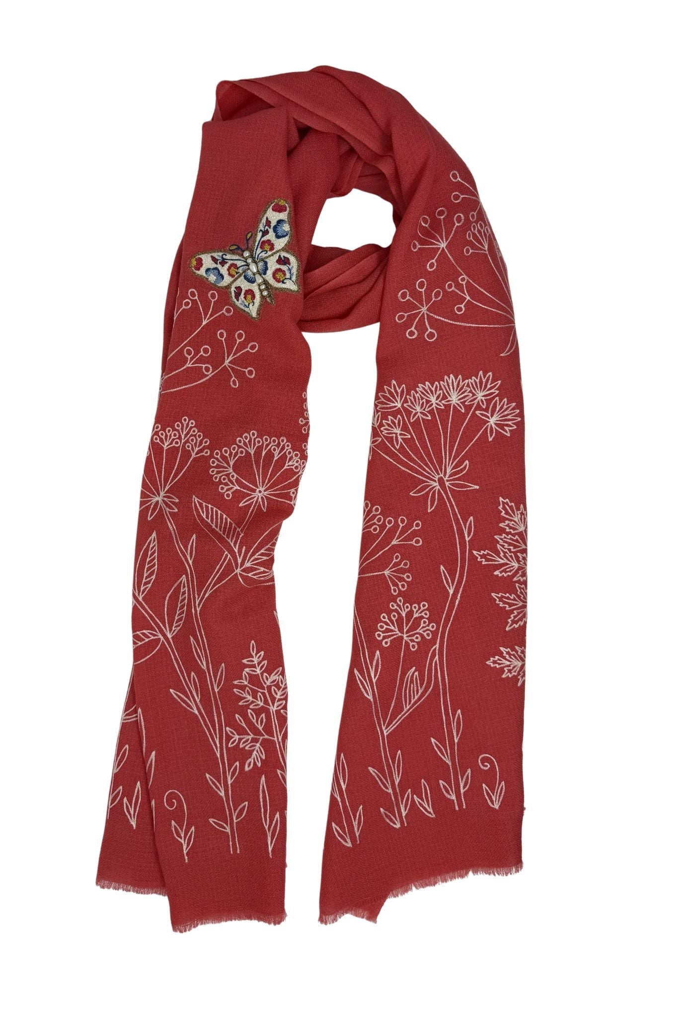 Janavi Butterfly Masquerade - Vermillion