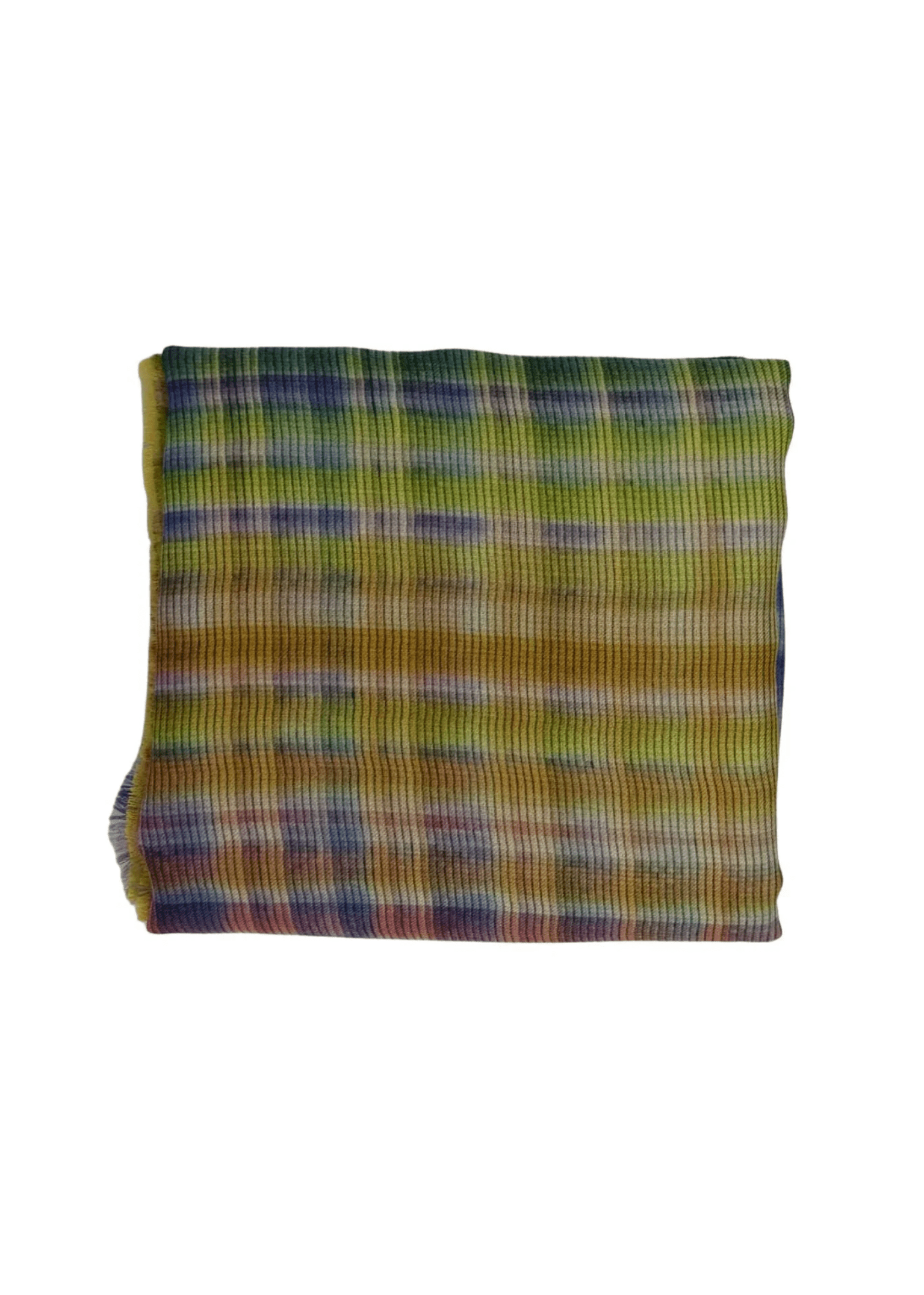 Janavi Color Grid Scarf - Vermillion