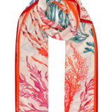 Janavi Coral Canopy Scarf - Vermillion
