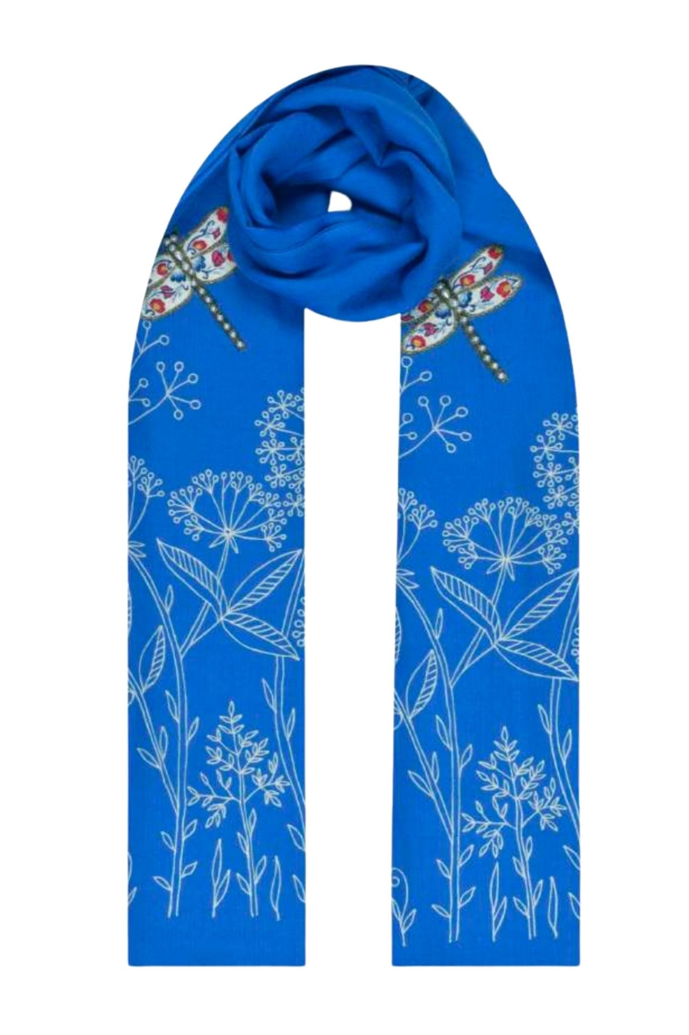 Janavi Dragonfly Waltz Scarf - Vermillion