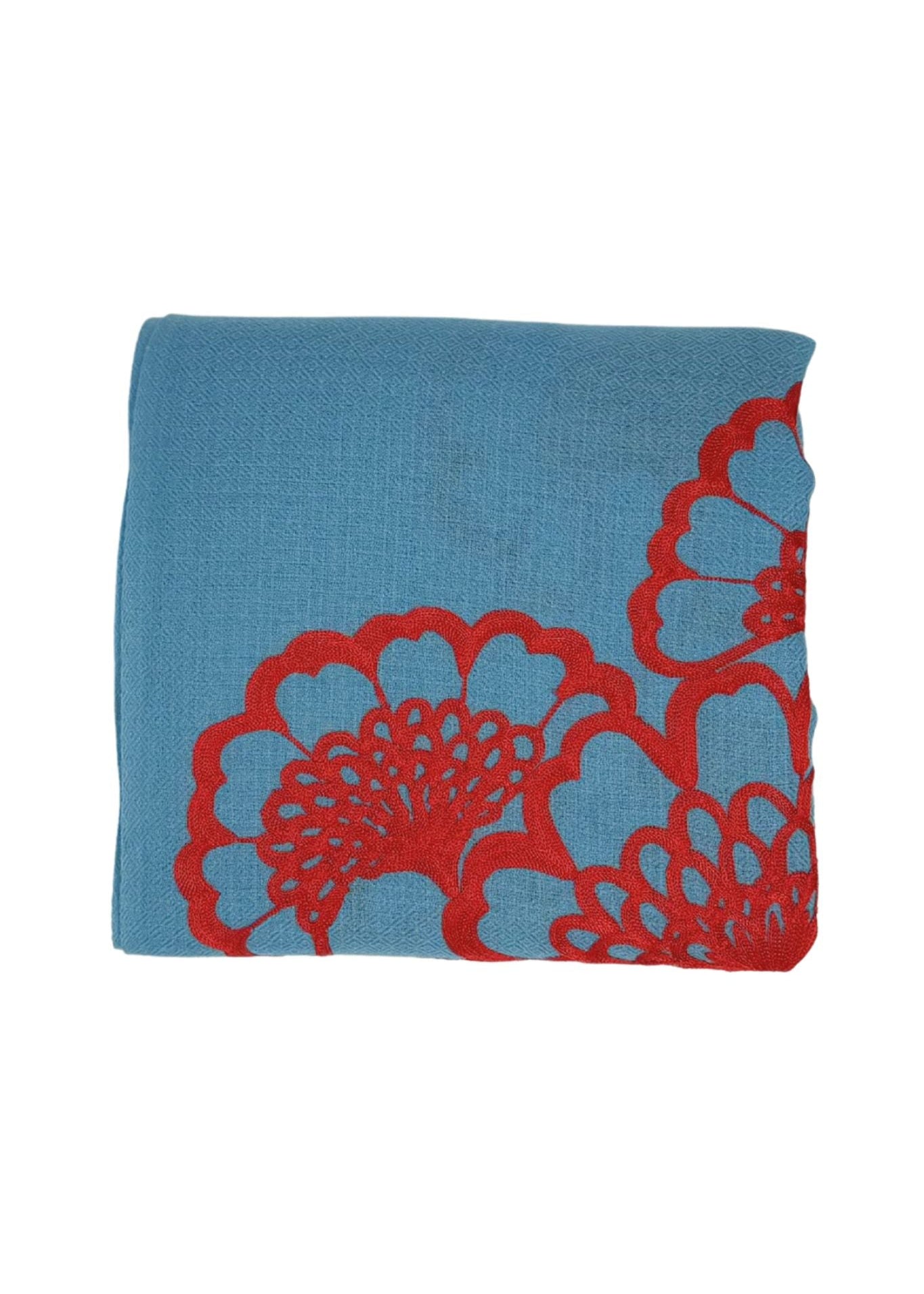 Janavi Velour Bloom - Vermillion