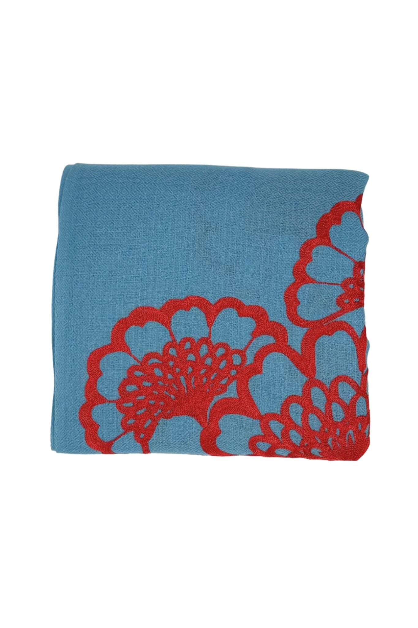 Janavi Velour Bloom - Vermillion