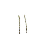 Jen Collection 14k Yellow Gold 11 Diamond Drops - Vermillion