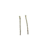 Jen Collection 14k Yellow Gold 11 Diamond Drops - Vermillion