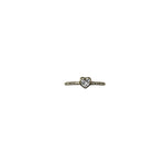 Jen Collection 14k Yellow Gold Diamond and Topaz Heart Ring - Vermillion