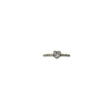 Jen Collection 14k Yellow Gold Diamond and Topaz Heart Ring - Vermillion