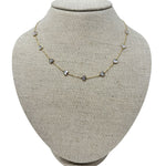 Jen Collection 14k Yellow Gold Mother of Pearl Multi Hearts Necklace - Vermillion