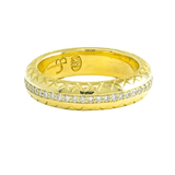 Jenna Blake Snake Band with White Diamonds - Vermillion