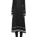 Sea Elly Polka Print Bell Sleeve Dress
