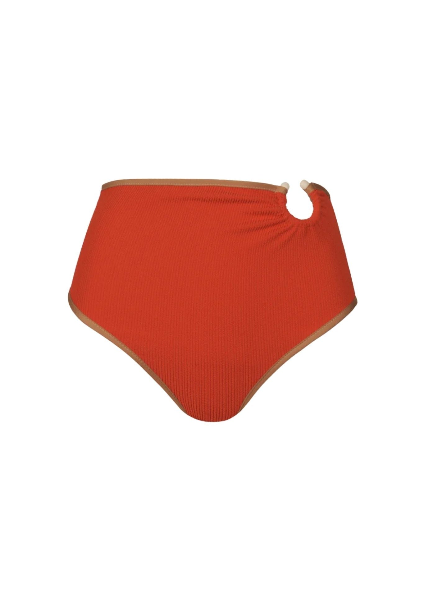 Johanna Ortiz Chilli Red Susurro Del Agua Bikini Bottom - Vermillion