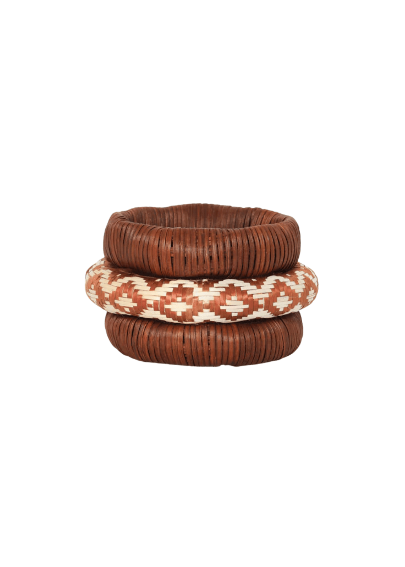 Johanna Ortiz Dark Rust Nomad Queen Bangles - Vermillion