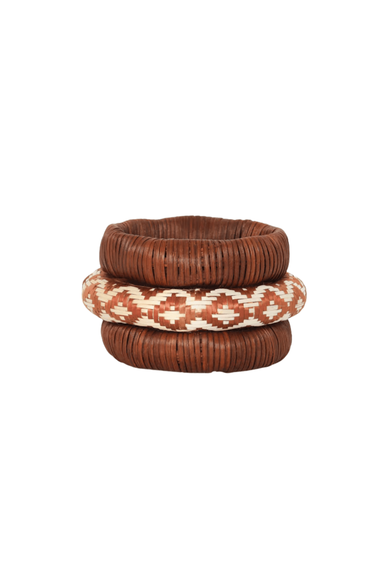 Johanna Ortiz Dark Rust Nomad Queen Bangles - Vermillion