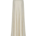 Johanna Ortiz Ecru Light and Sound Ankle Skirt - Vermillion