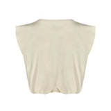 Johanna Ortiz Ecru Muraya T-shirt - Vermillion