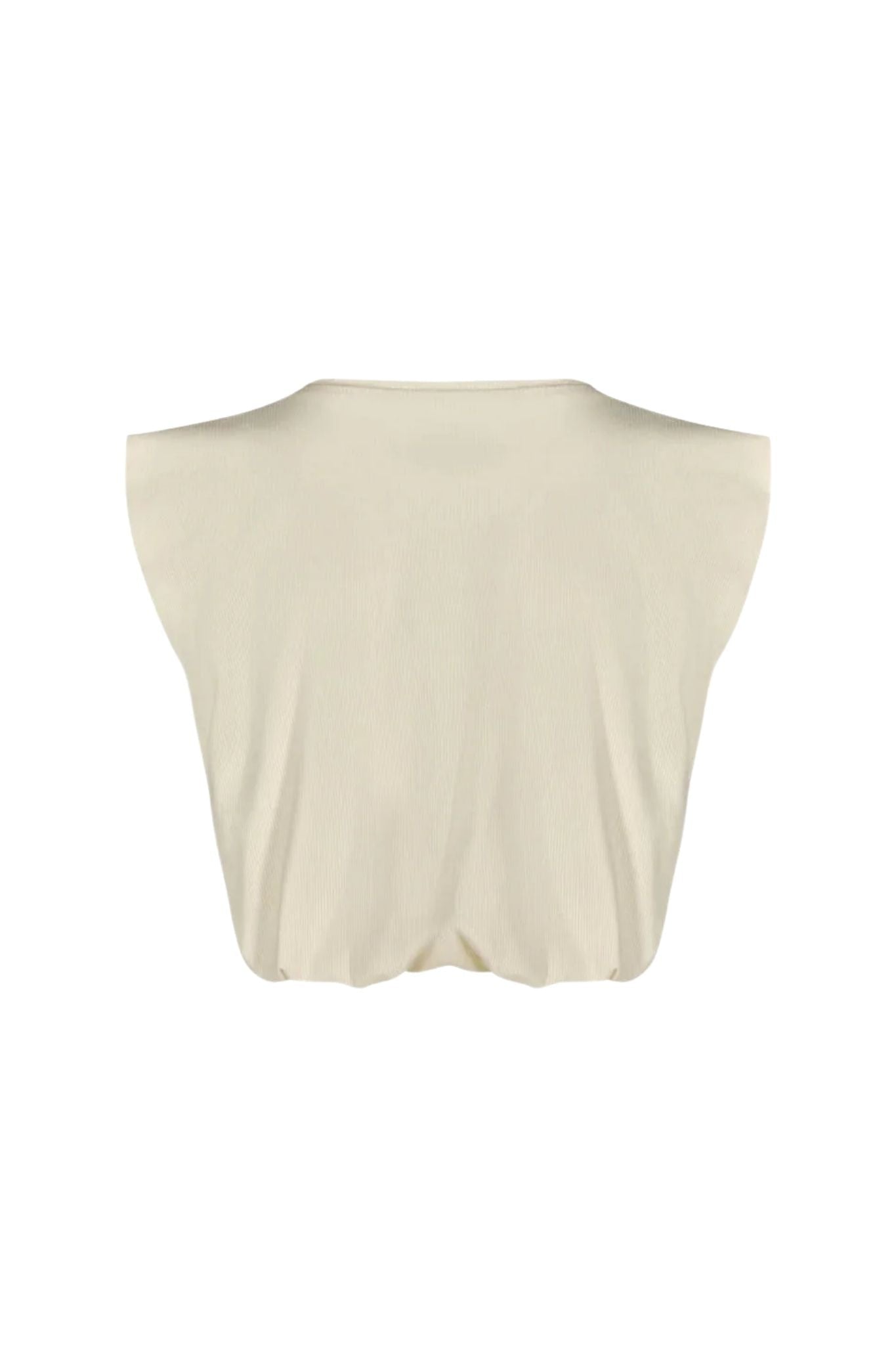 Johanna Ortiz Ecru Muraya T-shirt - Vermillion