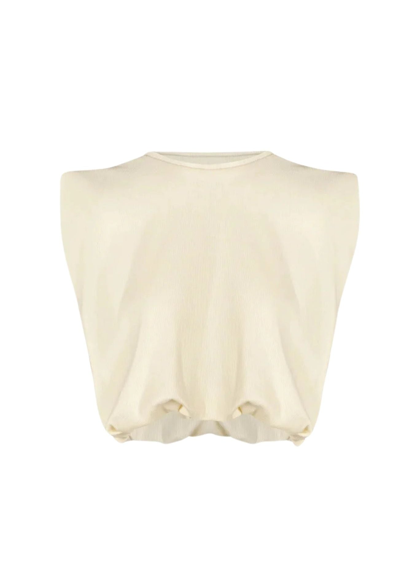 Johanna Ortiz Ecru Muraya T-shirt - Vermillion