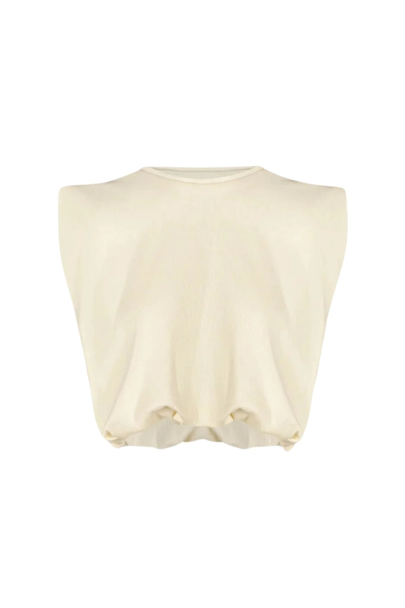 Johanna Ortiz Ecru Muraya T-shirt - Vermillion