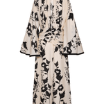 Johanna Ortiz Ecru/Black Pintando En Henna Ankle Dress - Vermillion