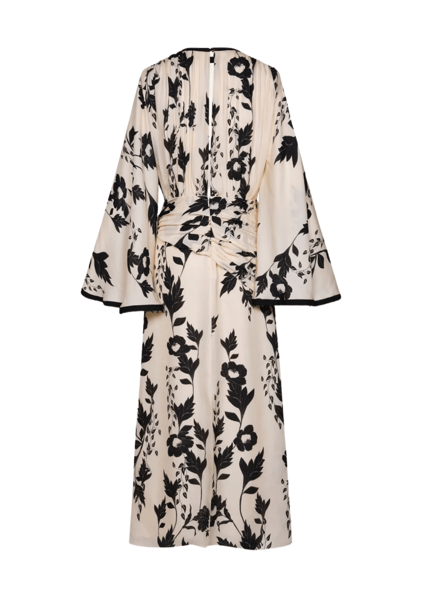 Johanna Ortiz Ecru/Black Pintando En Henna Ankle Dress - Vermillion
