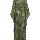 Johanna Ortiz Green/lime Secret Garden Maxi Dress - Vermillion