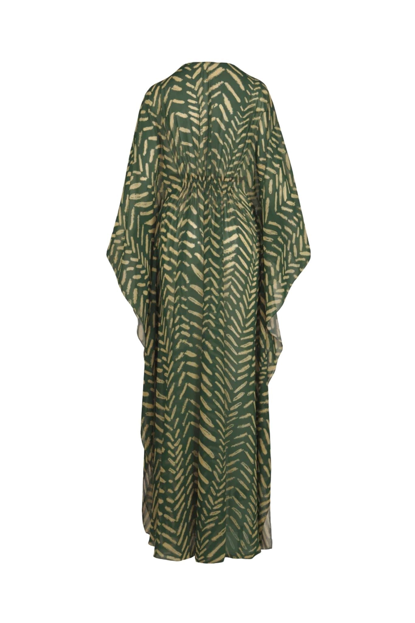Johanna Ortiz Green/lime Secret Garden Maxi Dress - Vermillion