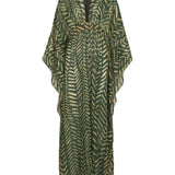 Johanna Ortiz Green/lime Secret Garden Maxi Dress - Vermillion