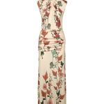 Johanna Ortiz Hibiscus Compass Ankle Dress - Vermillion