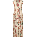 Johanna Ortiz Hibiscus Compass Ankle Dress - Vermillion