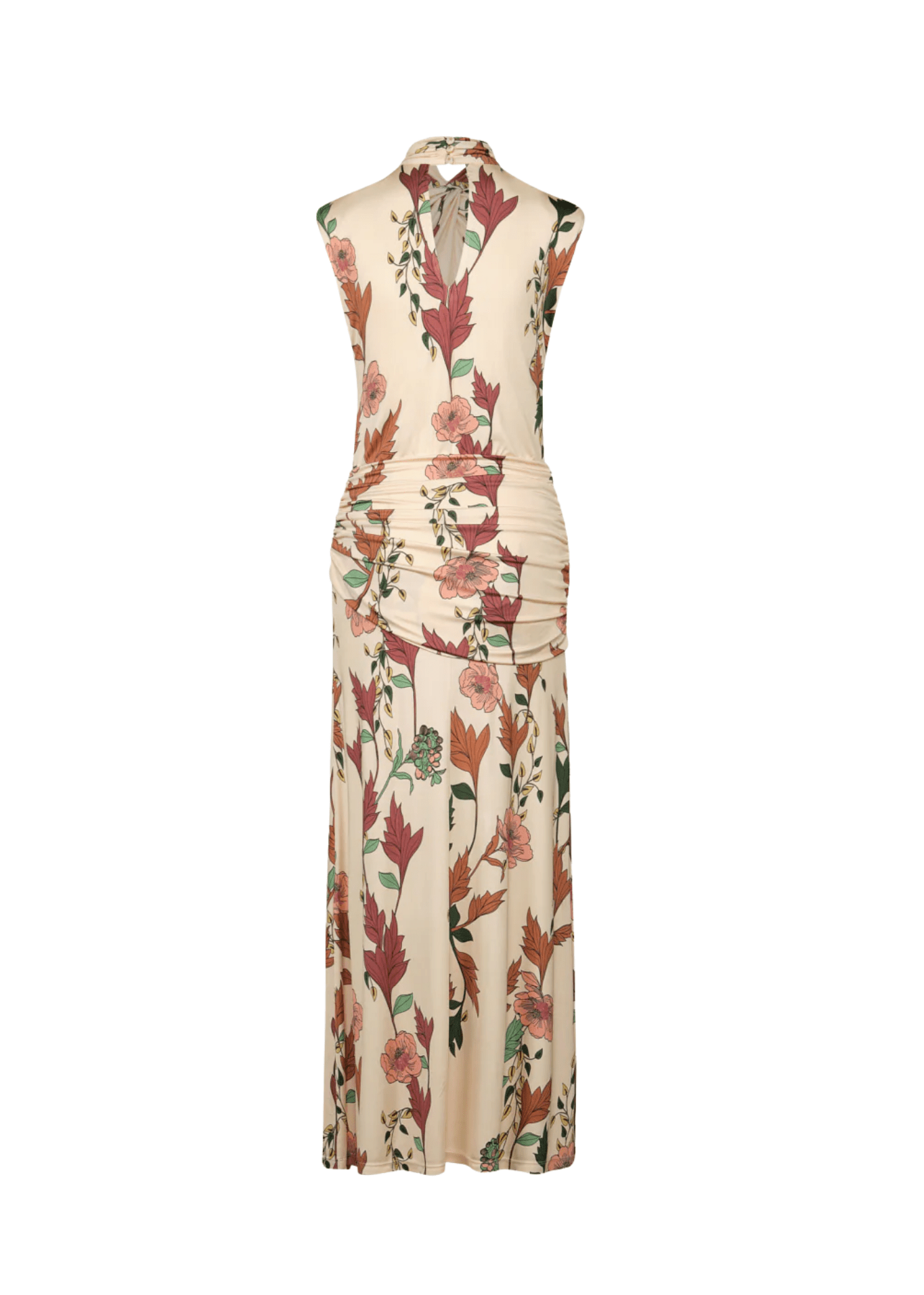 Johanna Ortiz Hibiscus Compass Ankle Dress - Vermillion