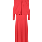 Johanna Ortiz Red Silent Solstice Ankle Dress - Vermillion