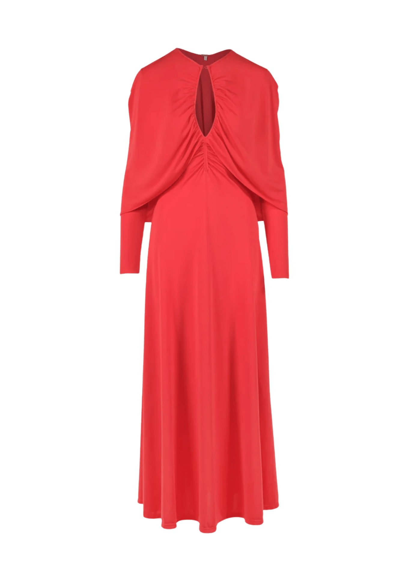 Johanna Ortiz Red Silent Solstice Ankle Dress - Vermillion