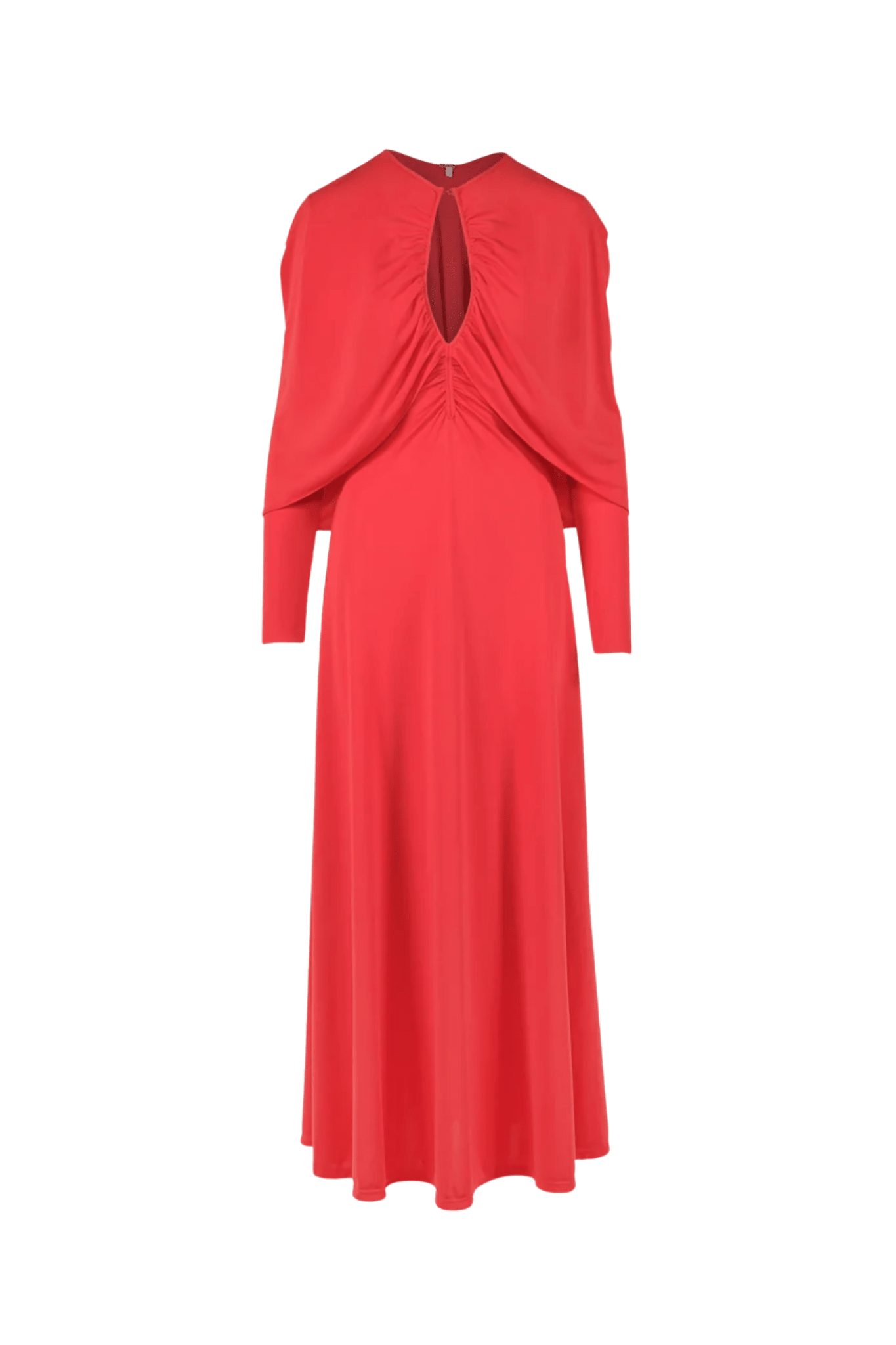 Johanna Ortiz Red Silent Solstice Ankle Dress - Vermillion