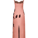 Johanna Ortiz Rose Powerful Stitches Ankle Dress - Vermillion
