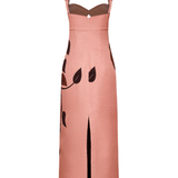 Johanna Ortiz Rose Powerful Stitches Ankle Dress - Vermillion