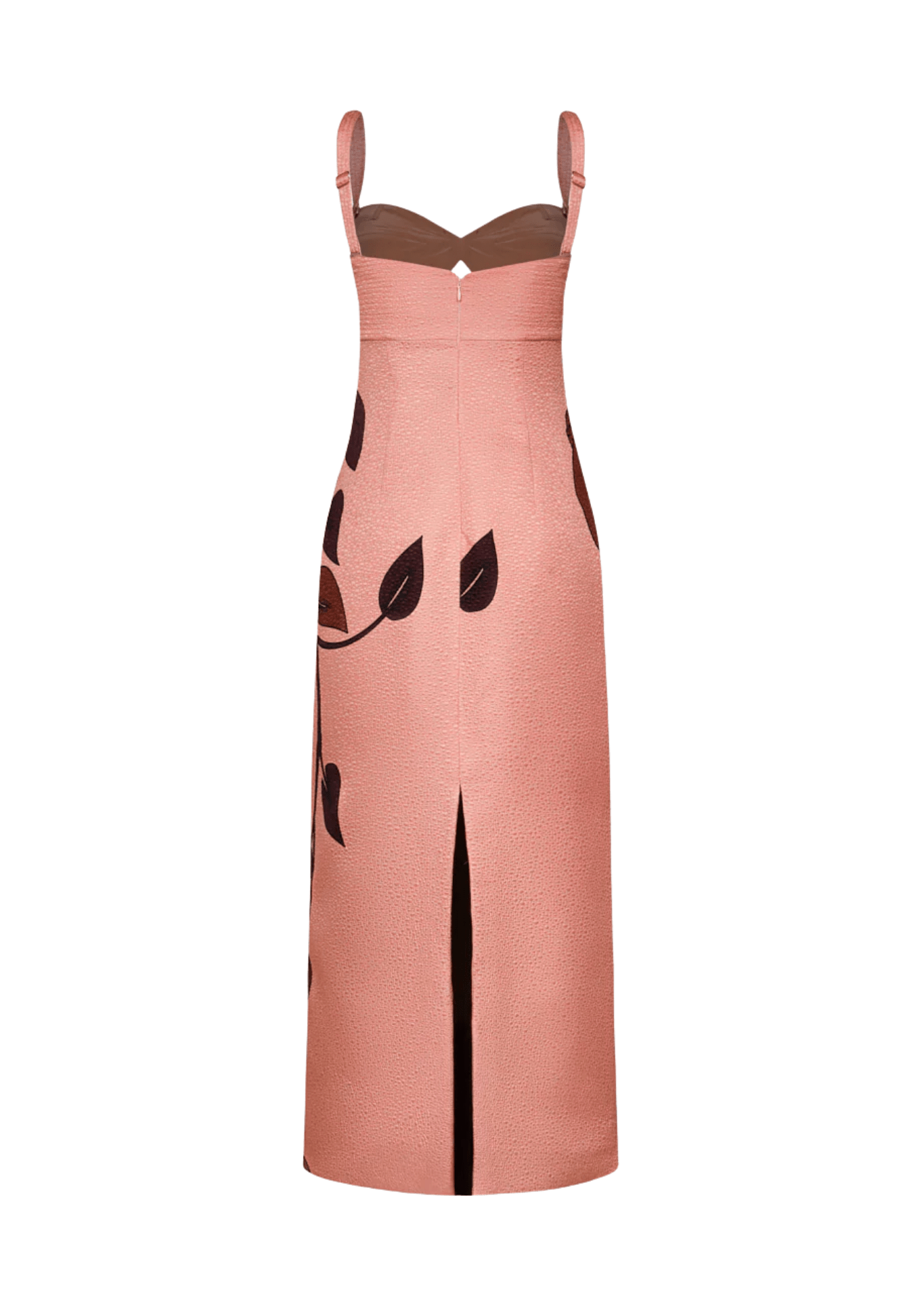Johanna Ortiz Rose Powerful Stitches Ankle Dress - Vermillion