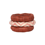 Johanna Ortiz Wine / Old Pink Nomad Queen Bangles - Vermillion
