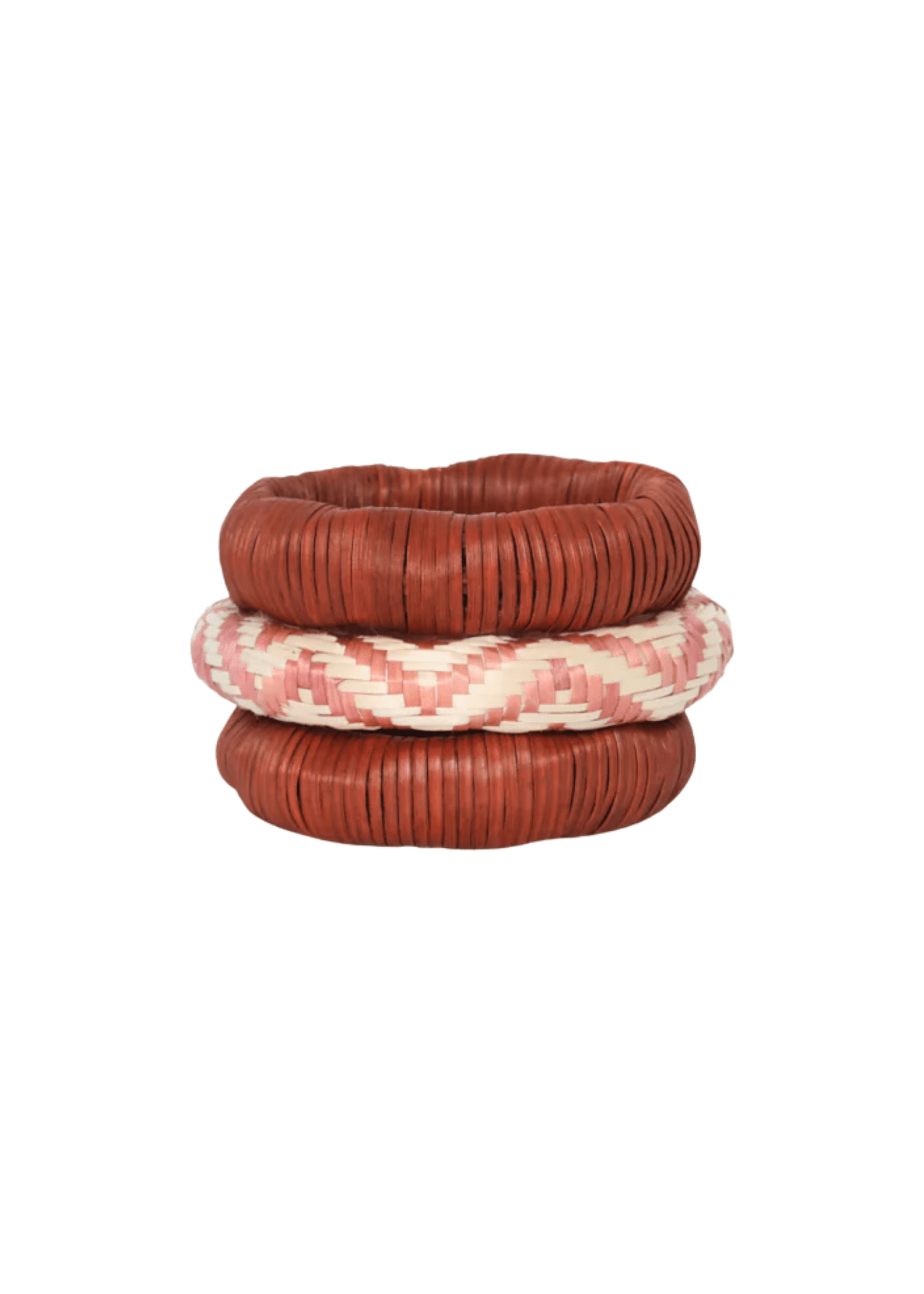 Johanna Ortiz Wine / Old Pink Nomad Queen Bangles - Vermillion