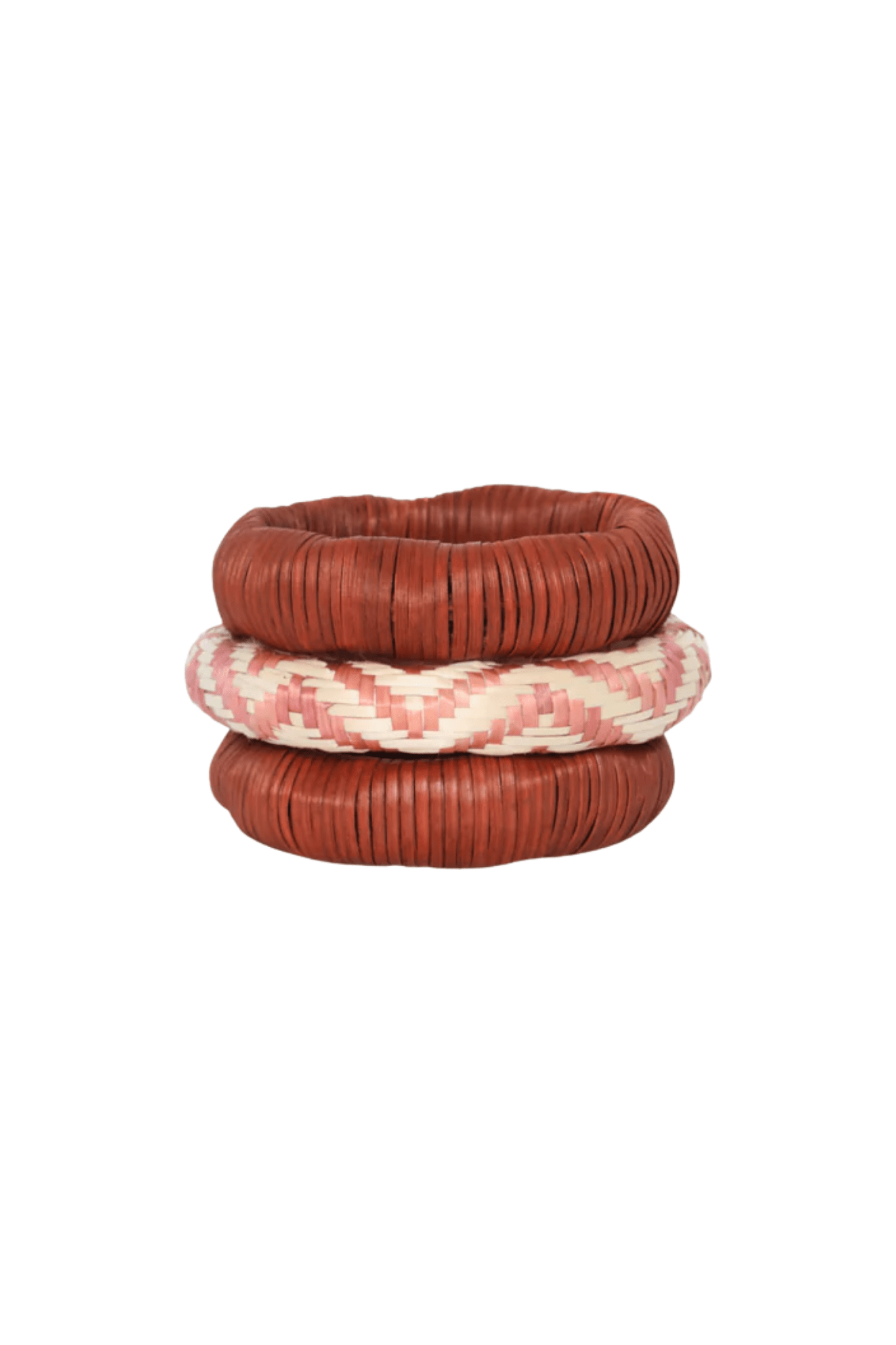 Johanna Ortiz Wine / Old Pink Nomad Queen Bangles - Vermillion