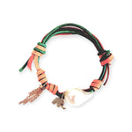 Joie DiGiovanni Lucky Elephant Baroque Pearl Chain Rocker Bracelet - Vermillion