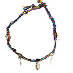 Joie DiGiovanni Royal Blue Sapphire Cowrie Shell Rocker Choker - Vermillion