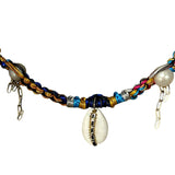 Joie DiGiovanni Royal Blue Sapphire Cowrie Shell Rocker Choker - Vermillion