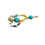 Joie DiGiovanni Trippin Turquoise Baroque Pearl Silk Bracelet - Vermillion